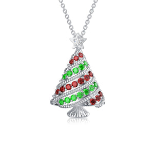 Christmas Family Tree Merry Necklace
