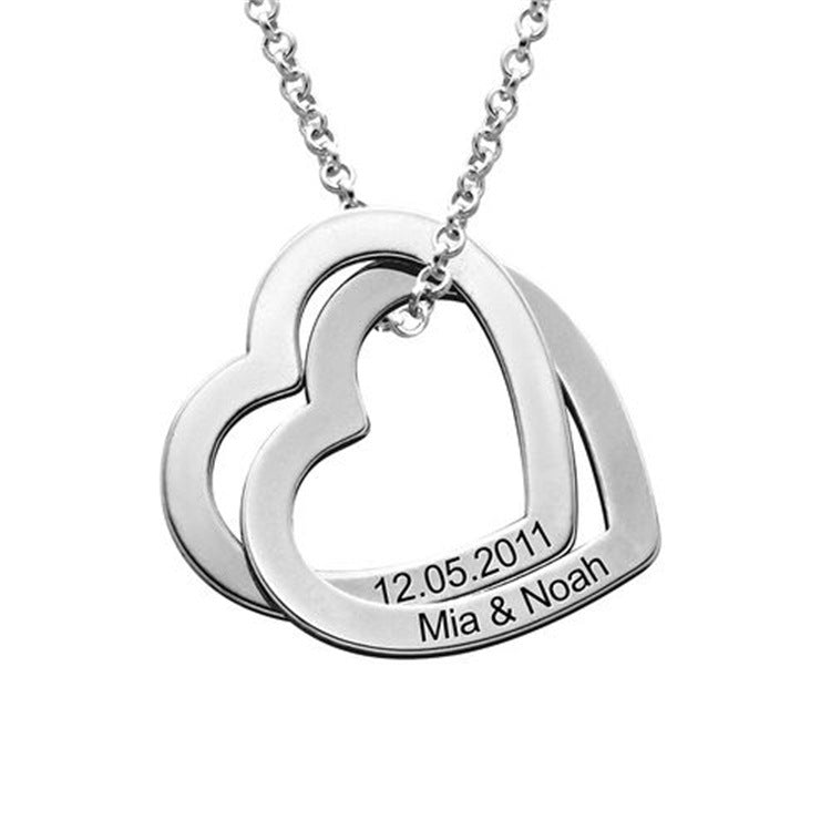 Heart Pendant Necklace Women Customized