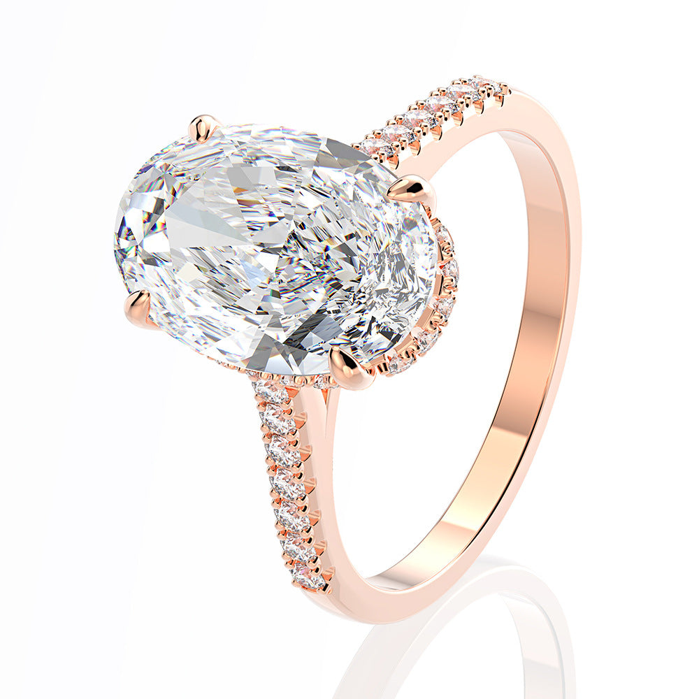 High Carbon Diamond Ring Gold