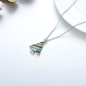 Christmas Family Tree Merry Necklace