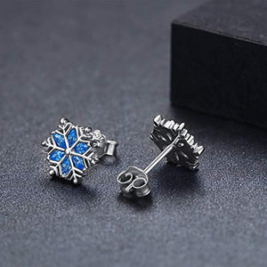 Snowflake Hypoallergenic Stud Earrings Jewelry