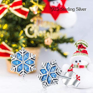 Snowflake Hypoallergenic Stud Earrings Jewelry
