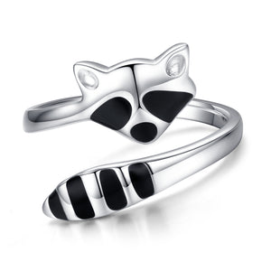 Thumb Ring Raccoon Ring Adjustable Open Ring