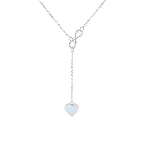Infinite Opal Love Heart Necklace