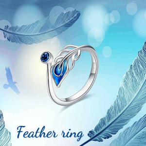 Adjustable Feather Ring Jewelry For Women