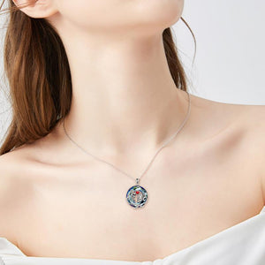 Jack Skellington Crystal Pendant Necklace Skull Jewelry